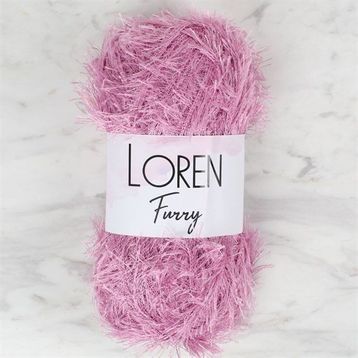 Loren 34048 RF012 Furry Gül Kurusu El Örgü İpi
