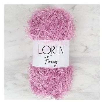 Loren 34048 RF012 Furry Gül Kurusu El Örgü İpi