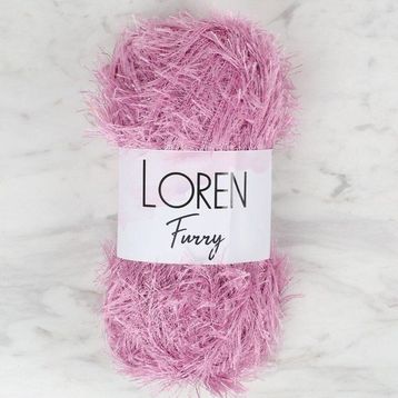 Loren 34048 RF012 Furry Gül Kurusu El Örgü İpi