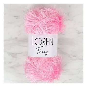 Loren 34049 RF014 Furry Pembe El Örgü İpi