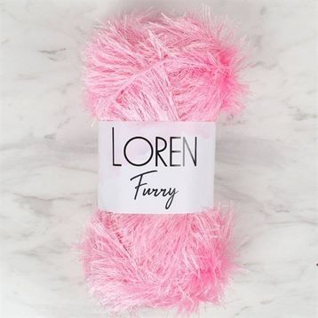 Loren 34049 RF014 Furry Pembe El Örgü İpi