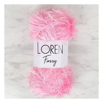 Loren 34049 RF014 Furry Pembe El Örgü İpi