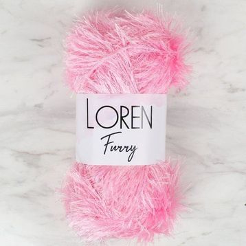 Loren 34049 RF014 Furry Pembe El Örgü İpi