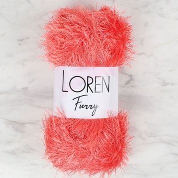 Loren 34051 RF017 Furry Nar Çiçeği El Örgü İpi