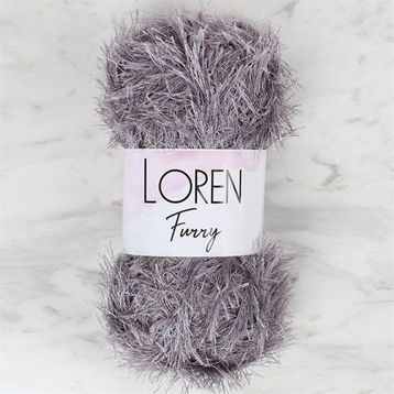 Loren 34056 RF036 Furry Koyu Gri El Örgü İpi
