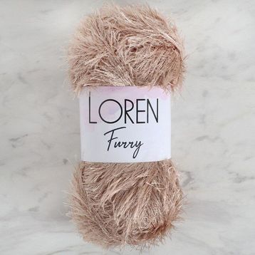 Loren 34060 RF053 Furry Bej El Örgü İpi