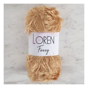 Loren 34061 RF0054 Furry Bej El Örgü İpi
