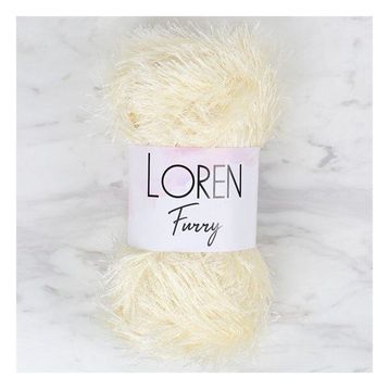 Loren 34062 RF065 Furry Krem El Örgü İpi