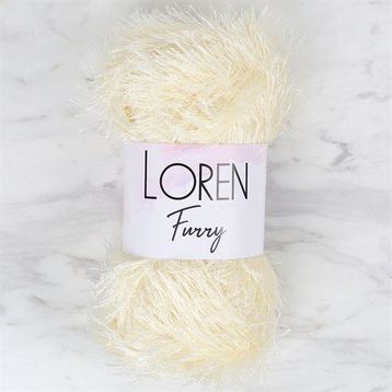 Loren 34062 RF065 Furry Krem El Örgü İpi