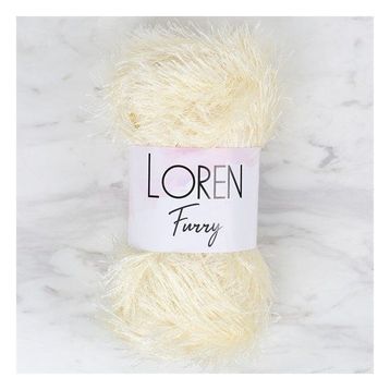 Loren 34062 RF065 Furry Krem El Örgü İpi