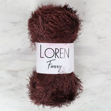 Loren 34064 RF093 Furry Kahverengi El Örgü İpi