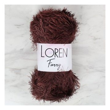 Loren 34064 RF093 Furry Kahverengi El Örgü İpi
