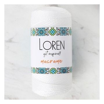 Loren 34324 RM002 Macrame Beyaz El Örgü İpi