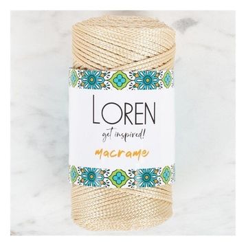 Loren 34326 RM036 Macrame Bej El Örgü İpi