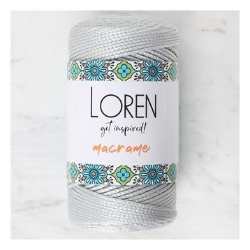 Loren 34331 RM060 Macrame Gri El Örgü İpi
