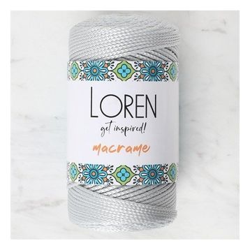 Loren 34331 RM060 Macrame Gri El Örgü İpi