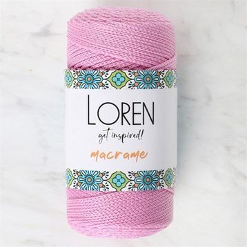 Loren 34332 RM074 Macrame Pembe El Örgü İpi