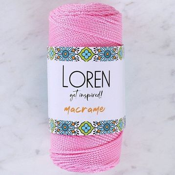 Loren 34332 RM074 Macrame Pembe El Örgü İpi