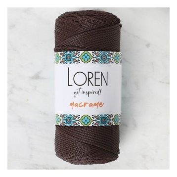 Loren 34338 RM0210 Macrame Kahverengi El Örgü İpi