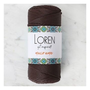 Loren 34338 RM0210 Macrame Kahverengi El Örgü İpi