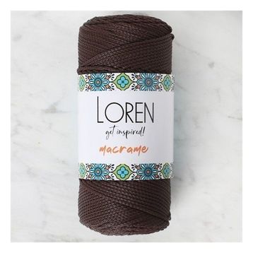 Loren 34338 RM0210 Macrame Kahverengi El Örgü İpi