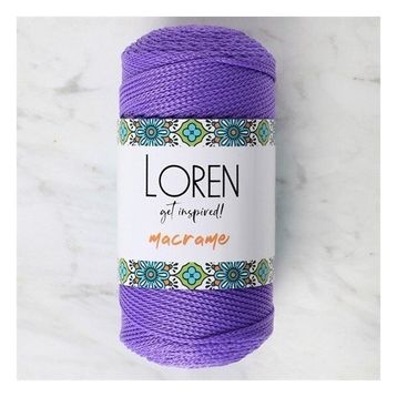 Loren 34346 RM0141 Macrame Mor El Örgü İpi