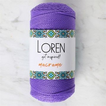 Loren 34346 RM0141 Macrame Mor El Örgü İpi