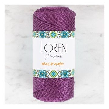 Loren 34347 RM0160 Macrame Mor El Örgü İpi