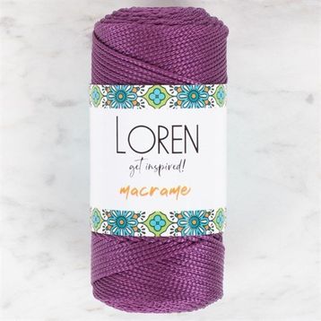 Loren 34347 RM0160 Macrame Mor El Örgü İpi