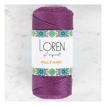 Loren 34347 RM0160 Macrame Mor El Örgü İpi