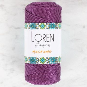 Loren 34347 RM0160 Macrame Mor El Örgü İpi