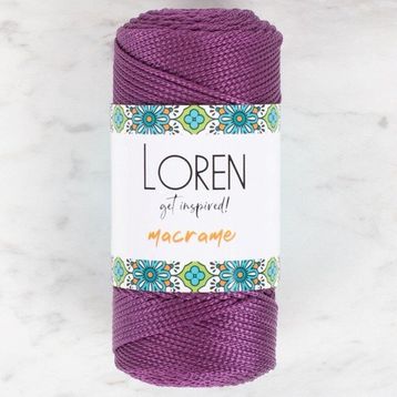 Loren 34347 RM0160 Macrame Mor El Örgü İpi