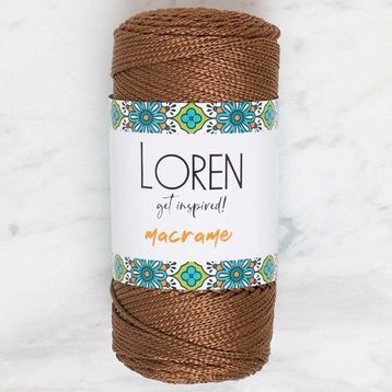 Loren 34349 RM0200 Macrame Kahverengi El Örgü İpi