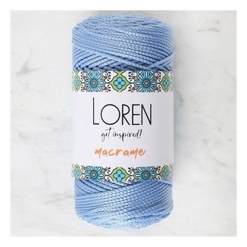 Loren 34350 RM0220 Macrame Mavi El Örgü İpi