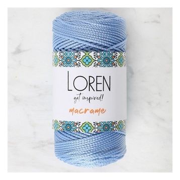 Loren 34350 RM0220 Macrame Mavi El Örgü İpi