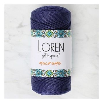 Loren 34353 RM0262 Macrame Lacivert El Örgü İpi