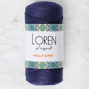 Loren 34353 RM0262 Macrame Lacivert El Örgü İpi