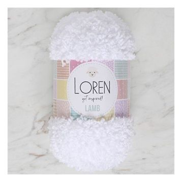 Loren 34418 R001 Lamb Beyaz El Örgü İpi