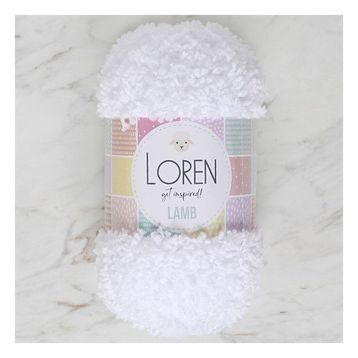 Loren 34418 R001 Lamb Beyaz El Örgü İpi