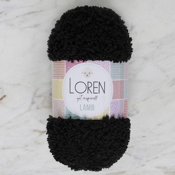 Loren 34423 R004 Lamb Siyah El Örgü İpi