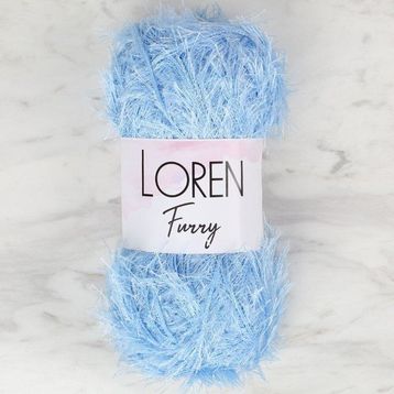 Loren Furry RF007 Bebe Mavisi El Örgü İpi