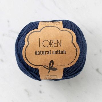 Loren Natural Cotton 33900 R005 Lacivert El Örgü İpi