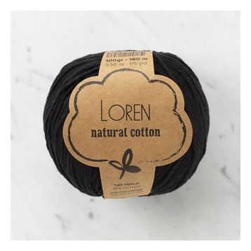 Loren Natural Cotton 33908 R004 Siyah El Örgü İpi