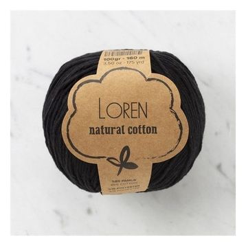 Loren Natural Cotton 33908 R004 Siyah El Örgü İpi