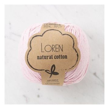Loren Natural Cotton 33910 R094 Pembe El Örgü İpi