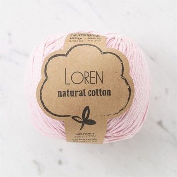 Loren Natural Cotton 33910 R094 Pembe El Örgü İpi