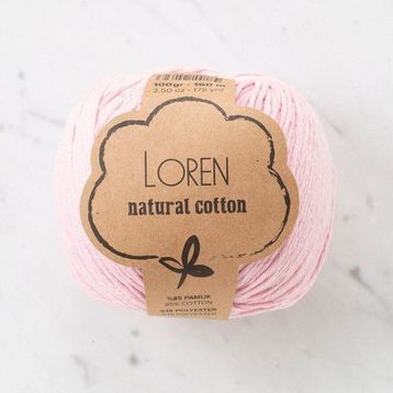 Loren Natural Cotton 33910 R094 Pembe El Örgü İpi