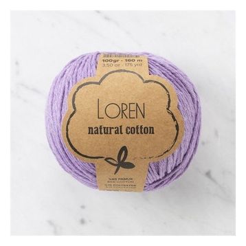 Loren Natural Cotton 33920 R020 Lila El Örgü İpi