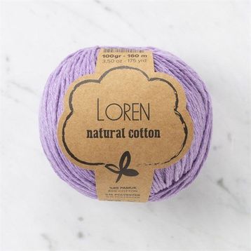 Loren Natural Cotton 33920 R020 Lila El Örgü İpi