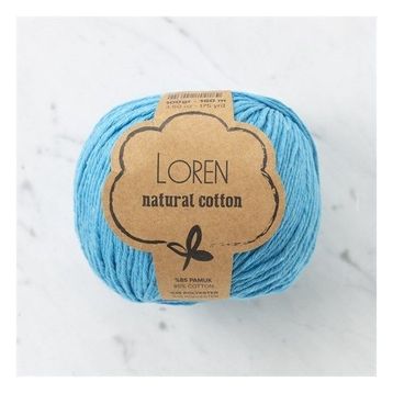 Loren Natural Cotton 33923 R091 Turkuaz El Örgü İpi